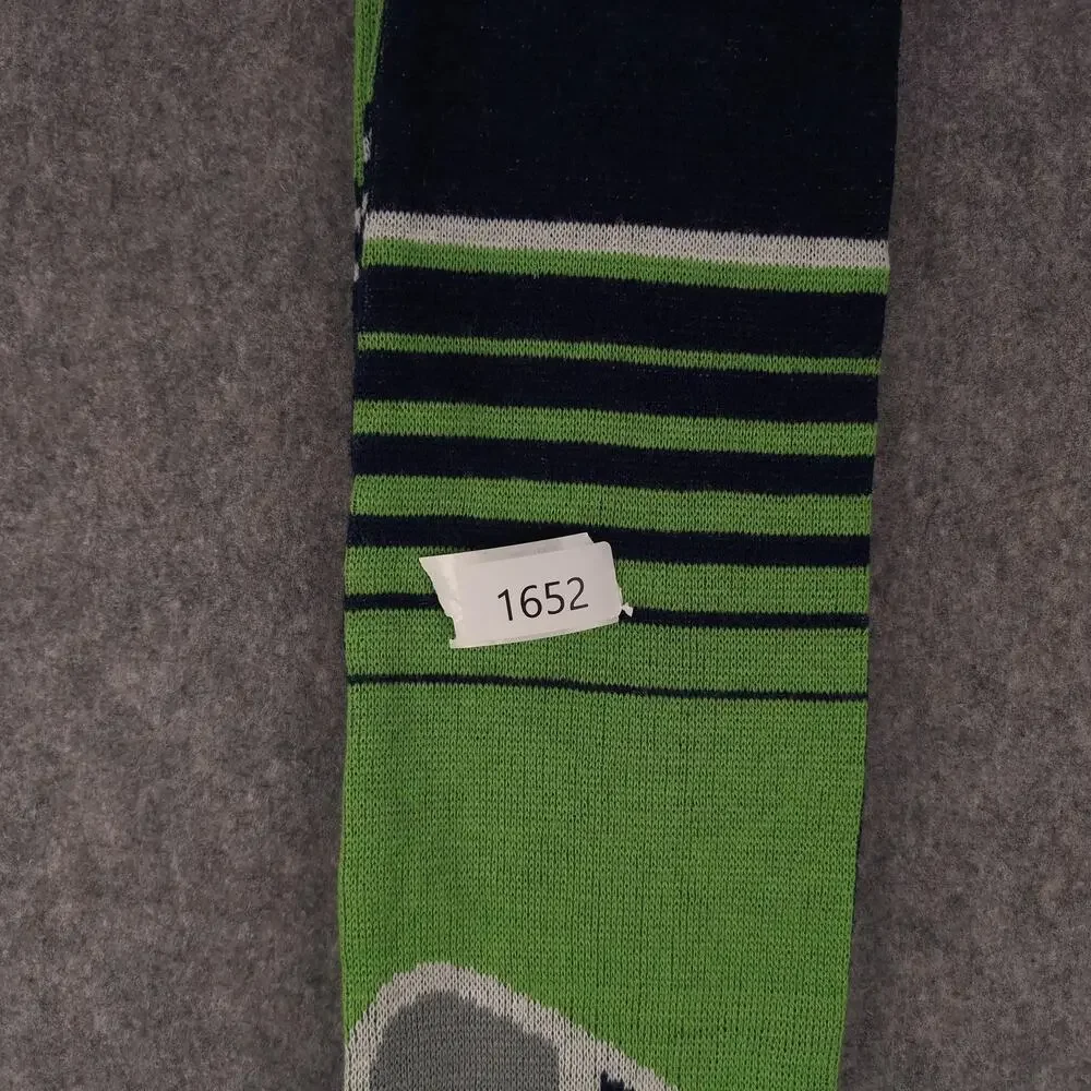 Seattle Seahawks Scarf Mens One Size Blue Green NFL Football Reversible Knit